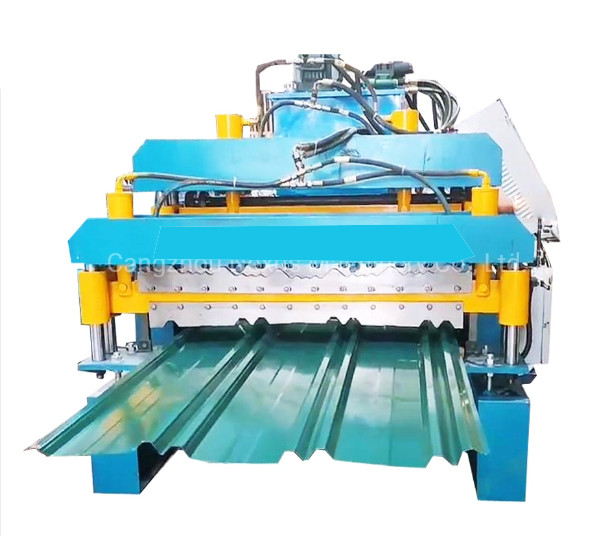 Dust Proof Control 0.5mm Trapezoidal Sheet Roll Forming Machine Bi Rib Low Noise