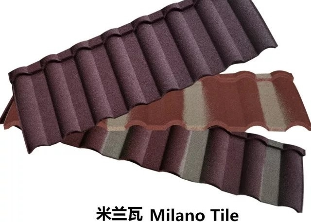 Weather Resistant Colorful Stone Tiles Roofing 0.2mm Thickness