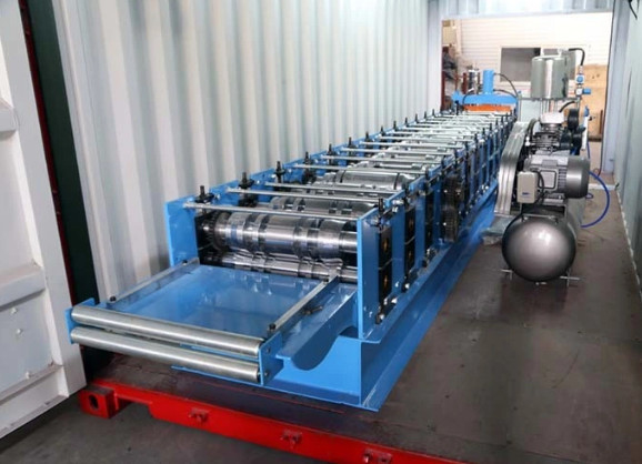 Fixed Type 0.4mm Roof Panel Roll Forming Machine Seam Lok Plc Controlled