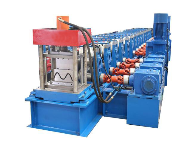 Custom W Beam 2 Wave Highway Guardrail Roll Forming Machine High Performance