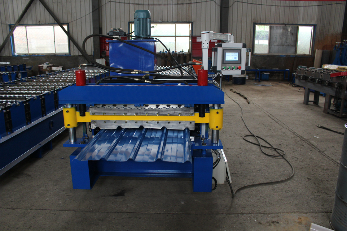 2025 factory price Trapezoidal and glazed Double Layer Roof sheet roofing tile Roll Forming Machine