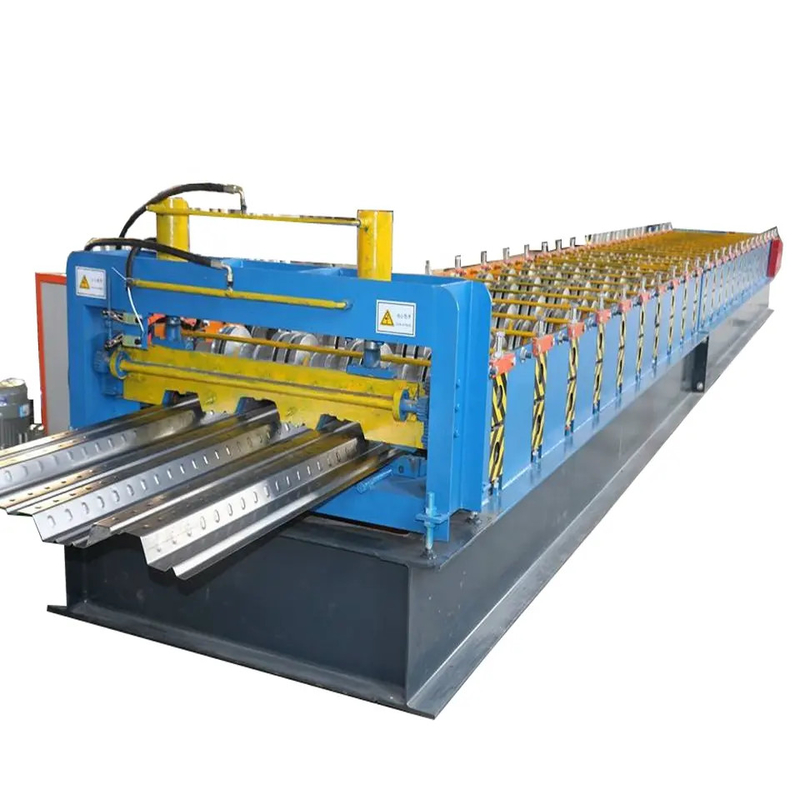 22KW Motor Power Steel Decking Floor Roll Forming Machine 10-12m/Min