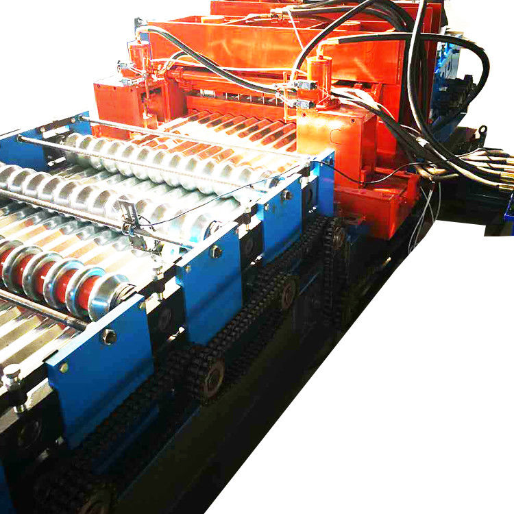 Automatic Curving Metal Grain Sheet Roll Forming Machine For Silo Mill Side Panel