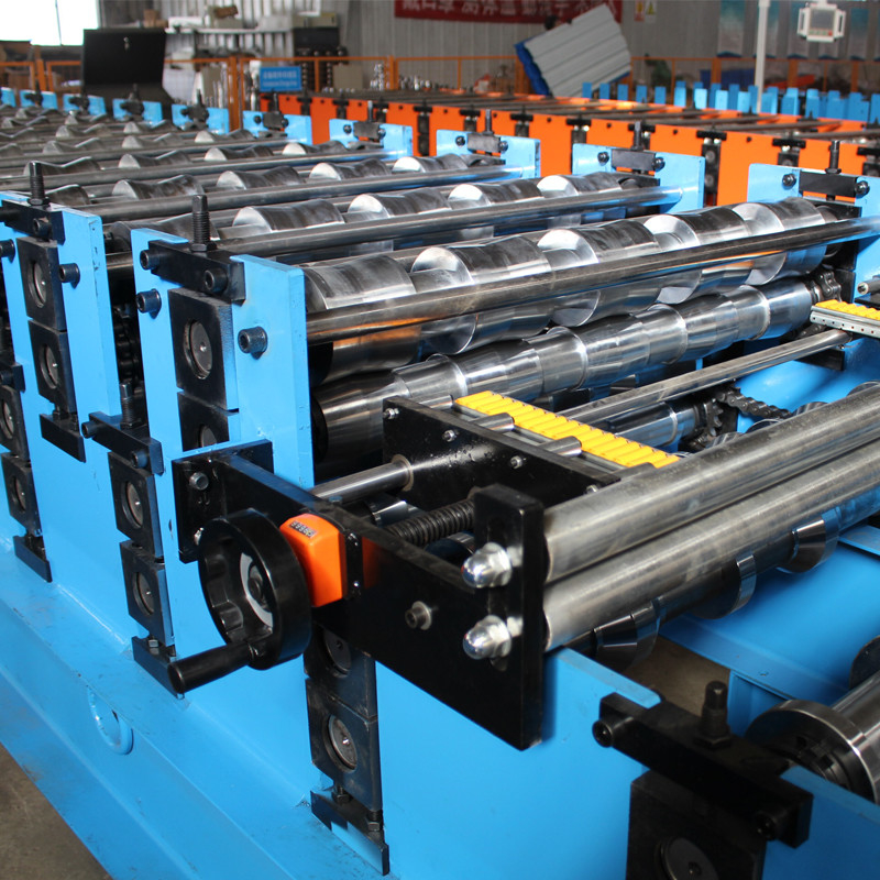 2025 new design Trapezoidal and glazed Double Layer Roof sheet roofing tile Roll Forming Machine