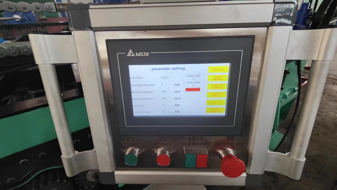 PLC Control Cut To Length And Slitting Line Leveler With 4KW Forming Motor 0.3-4mm