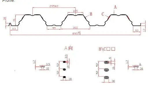 PLC Controlled Floor Deck Roll Forming Machine with 45# Steel Rollers for Smooth Production