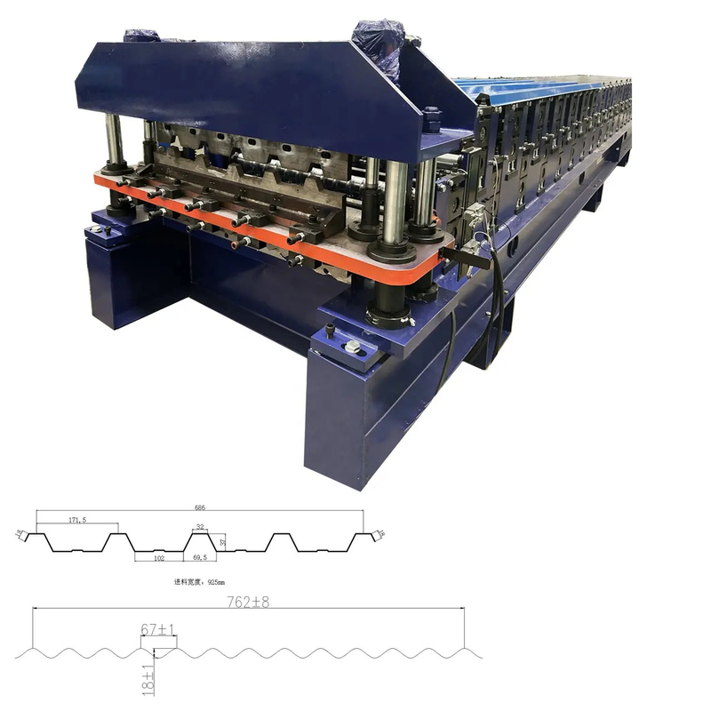 Customized 686 IBR Trapezoidal And 762 Corrugated Double Layer Roofing Sheet Making Machine For South Africa