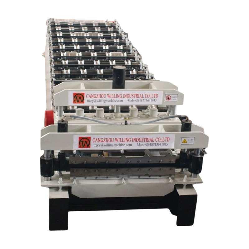 1250mm Width Double Layer Ibr Roof Tile Roll Forming Machine For Construction Business