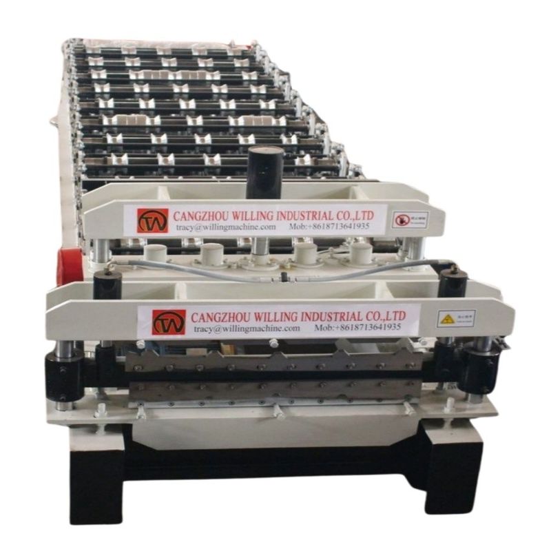 Customizable Double Layer Roofing Tile Machine for Trapezoidal Corrugated Glazed Tile