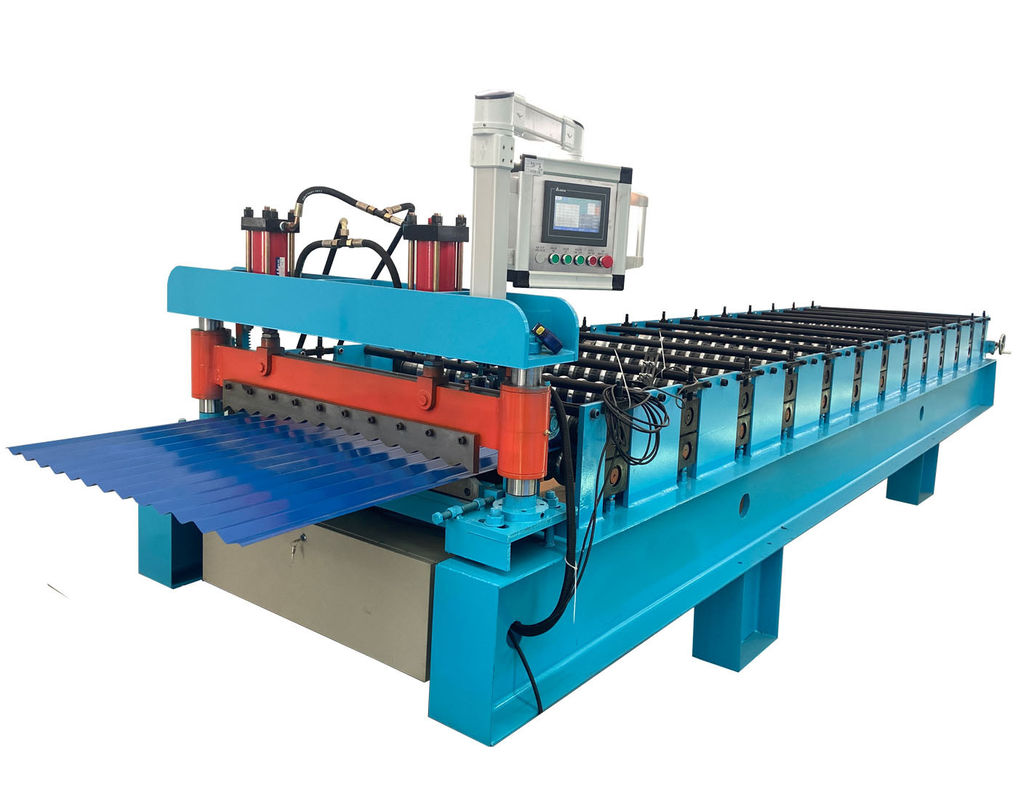 Customizable 5V Corrugated Trapezoidal Roof Tile Steel Making Machine Double Layer Roofing Iron Sheet Metal Manufacturing Cold Roll Forming Machine