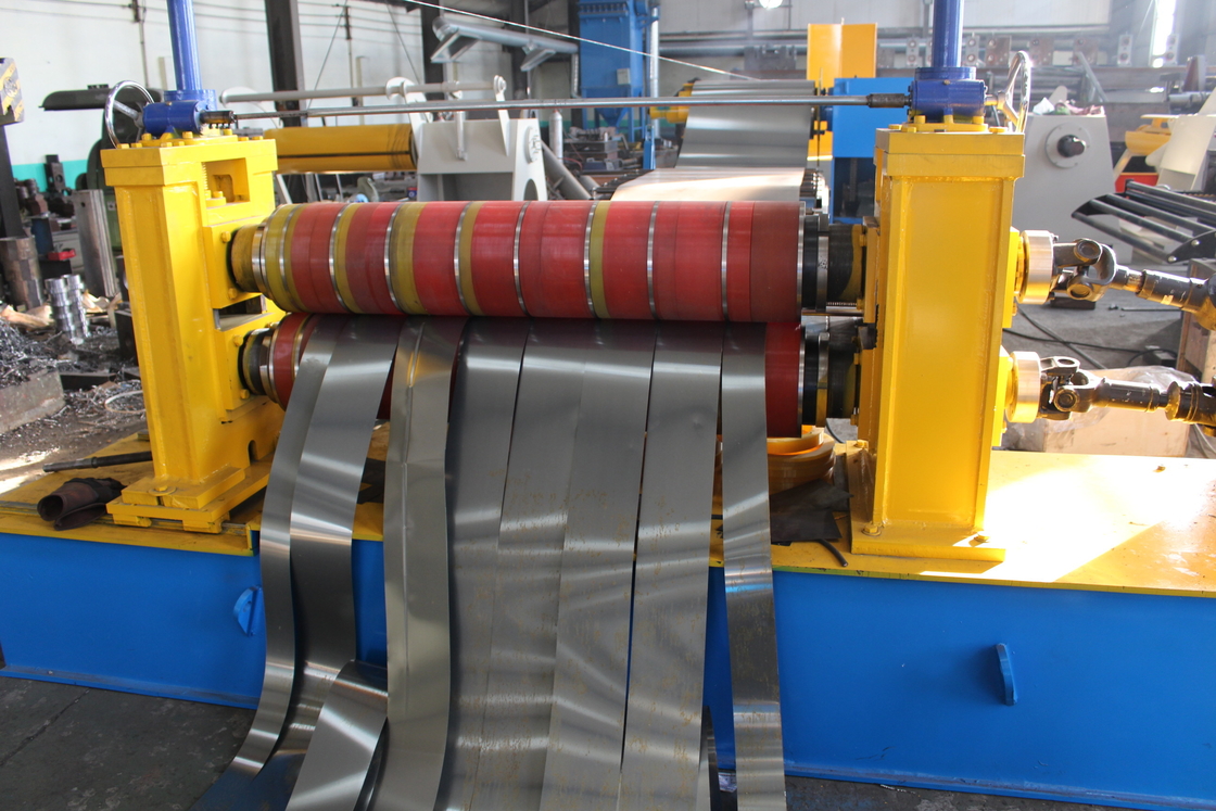 1200mm Width 3-6mm Steel Coil High Speed Slitting Production Line Machine With Hydraulic Uncoiler And Recoiler