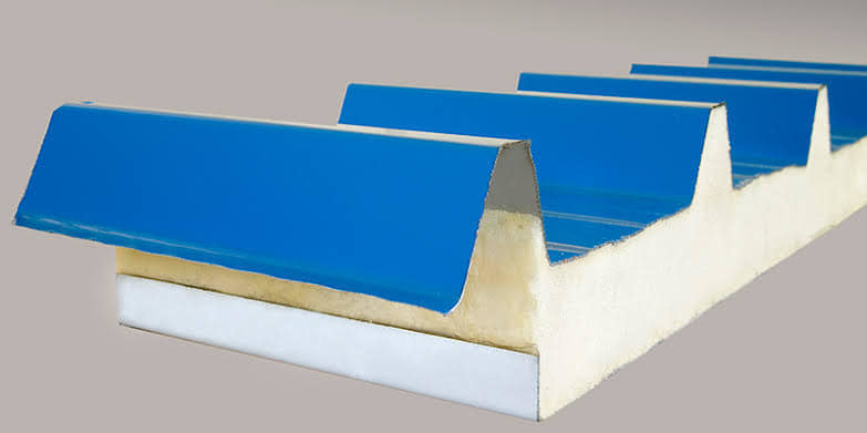 High Speed EPS Rockwool Sandwich Roof Tile Panel Production Line For Construction