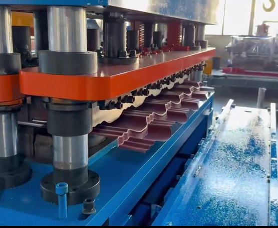 PLC Control Metal Cold Steel Glazed Roof Tile Making Machine Step Tile Roofing Sheet Roll Forming Machine Factory