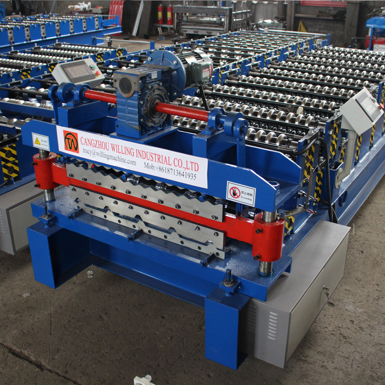 Electric Shearing Ppgl Double Layer Forming Machine Trapezoid And Corrugated