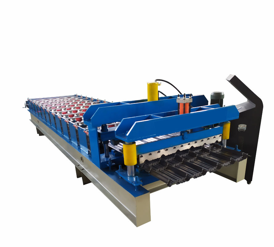 Corrugated Metal Roofing Roll Forming Machine Full Automatic Plc Control