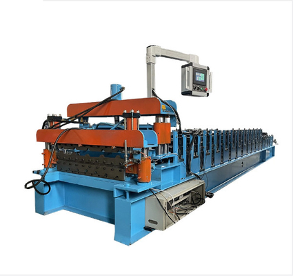 Customized Trapezoidal Panel Double Layer Roll Forming Machine Aluminum