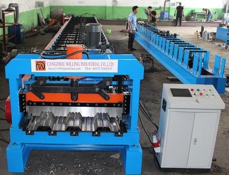 Galvanized Steel Floor Deck Forming Machine Trapezoidal Profile