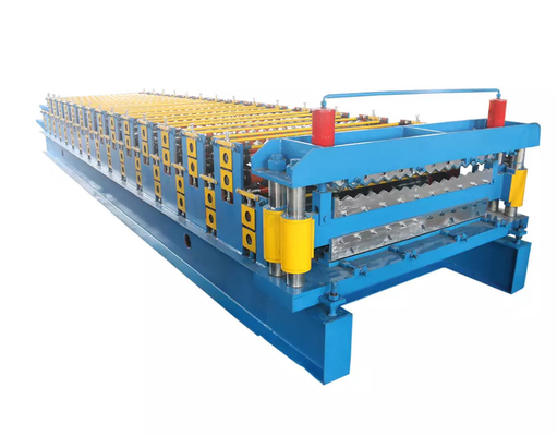 PPGI Double Layer Roll Forming Machine With Hydraulic Cutting