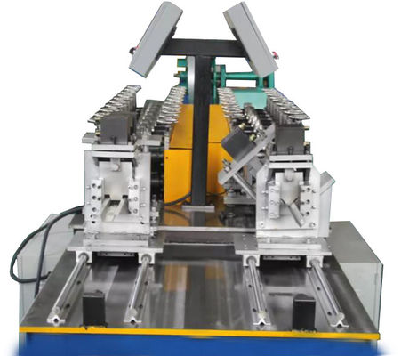 Double Head 0.3-0.8 Light Gauge Steel Roll Forming Machine Make Drywall Profiles