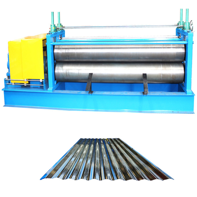 0.13-0.3mm Thickness Barrel  Plate Corrugated Roofing Tile Roll Forming  Machine