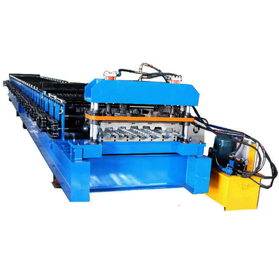 Galvanized Steel Hydraulic Cutting Floor Deck Roll Forming Machine Cold