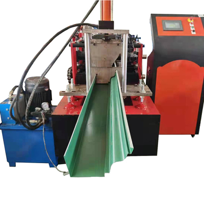 K Style Seamless Metal Rain Gutter Ogee Gutters Roll Forming Machine For Residential Houses