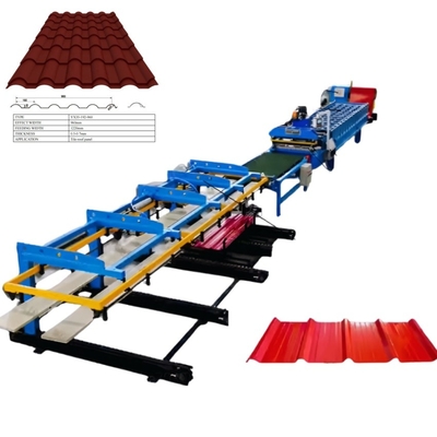 Automatic Metal Steel Glazed Tile Forming Machine For Building Materials Machinery