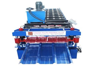 Aluminum Roof Sheet Double Layer Roof Panel Roll Forming Machine PLC Control