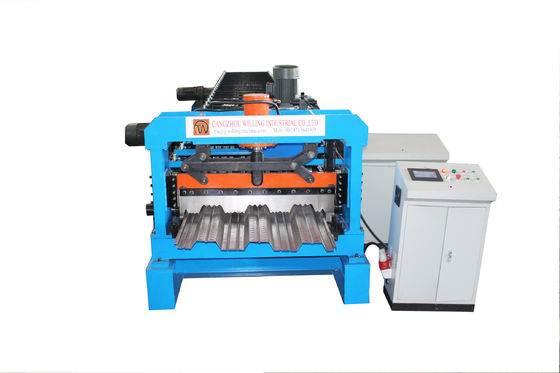 380V 50Hz 3phases Metal Deck Roll Forming Machine With 15 - 20m/Min