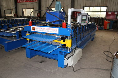 Galvalume Double Layer Forming Machine Trapezoid / Corrugated Roof Sheet Making