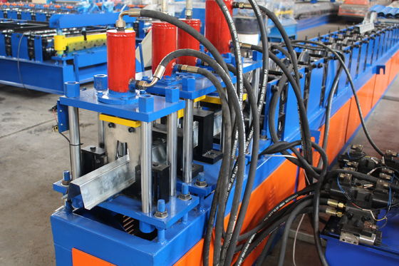 Ppgi Din Rail Roll Forming Machine Omega Profile Stud Making