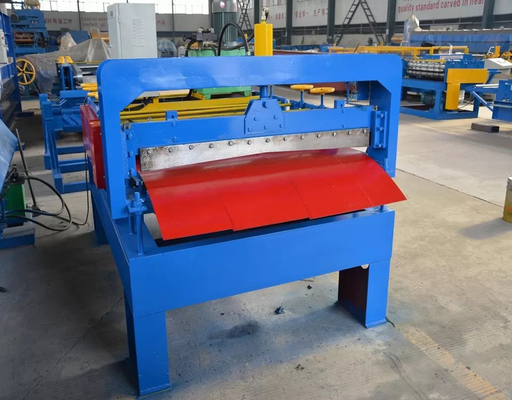 Full Automatic 0.8mm Steel Slitter Machine Metal Plate Cutting Plc Control