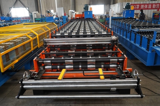 Metal Ibr Roof Double Layer Roof Roll Forming Machine With High Strength Press