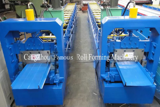 No Nails Self Locking Roof Panel Roll Forming Machine Plc Control